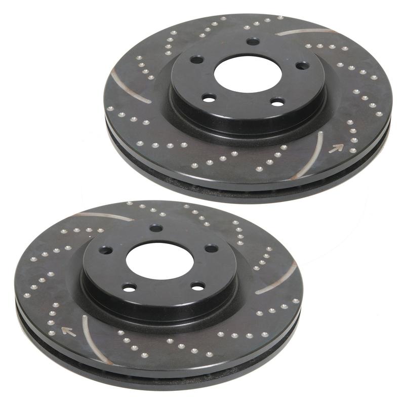 EBC 3GD Series Slotted-Dimpled Front Rotors 05-up LX Cars 12.6